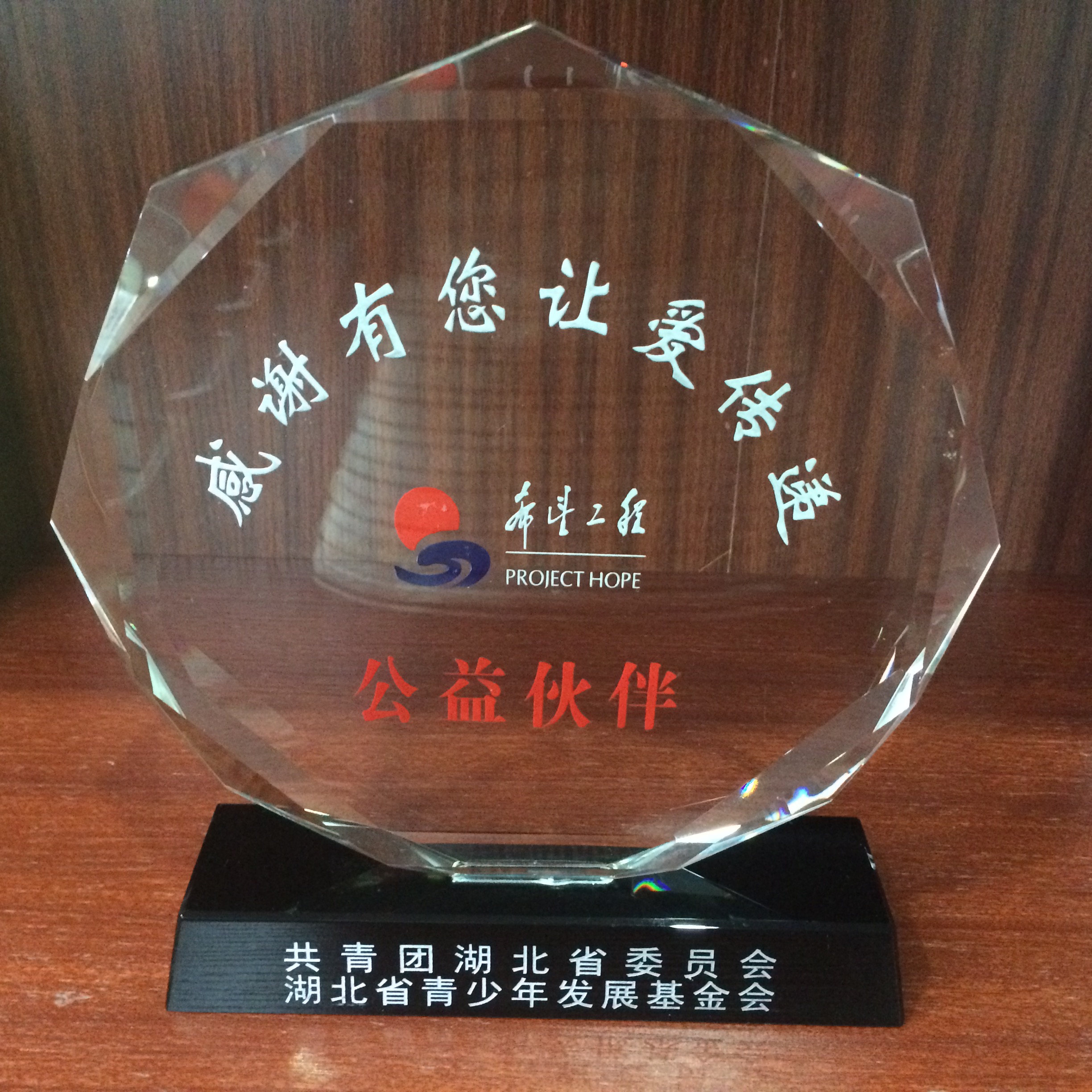 希望工程公益伙伴獎(jiǎng)