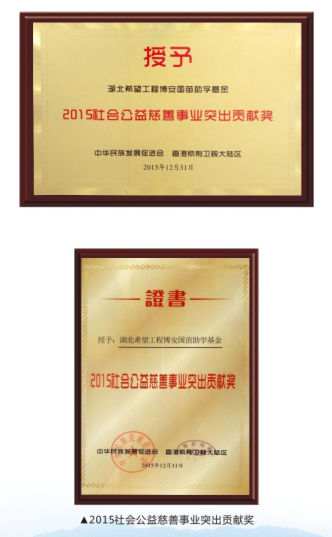 2015社會(huì)公益慈善事業(yè)突出貢獻(xiàn)獎(jiǎng)